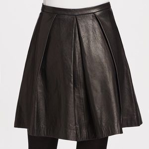 Leather Elizabeth & James Julius pleated skirt